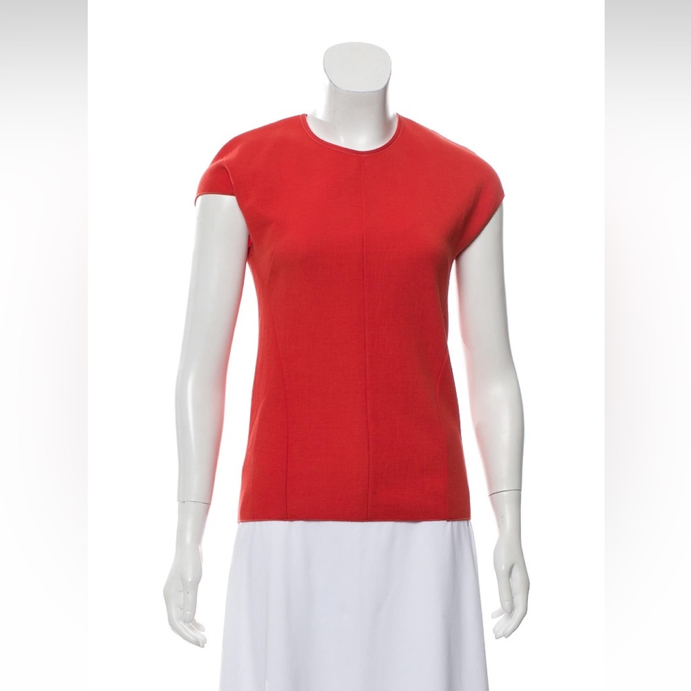 Red Stella McCartney crew neck top